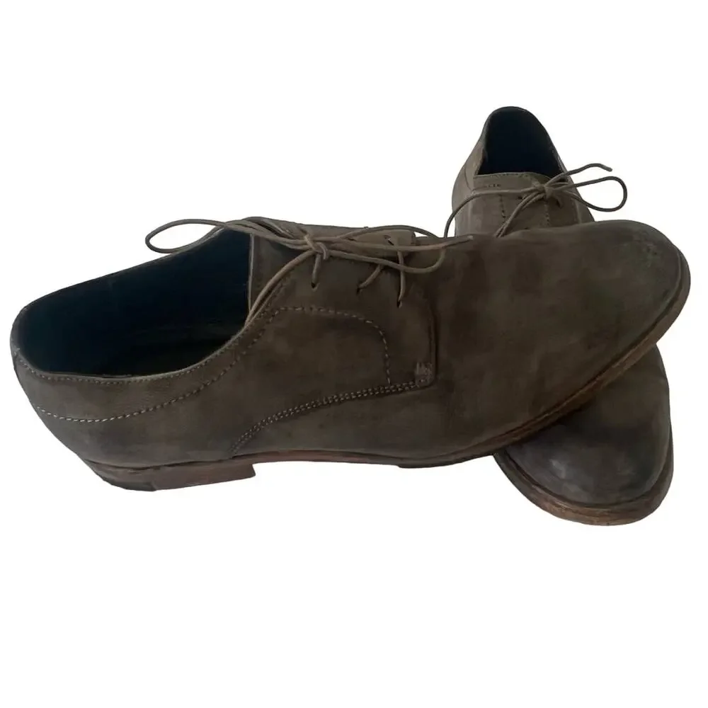 KENNETH COLE COLLECTION Gray Oxford Genuine Leather Size 9.5